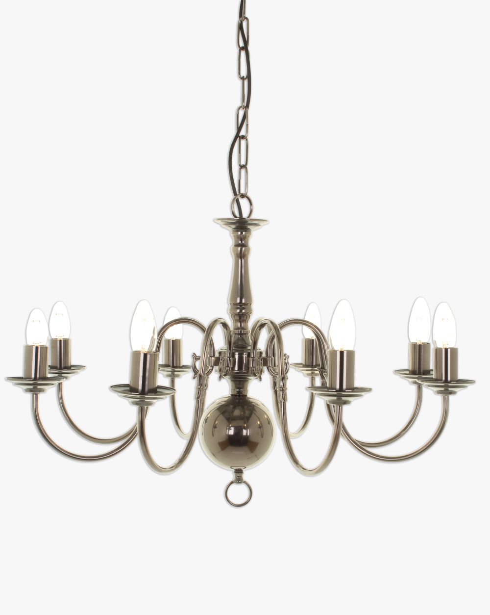 FLEMISH CHAND. POLISHED BRASS