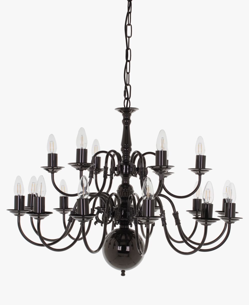FLEMISH CHANDELIER - GUNMETAL