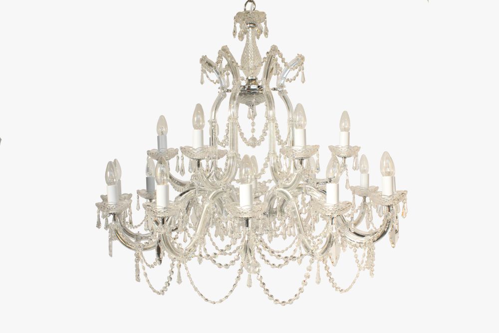 MARIE THERESA GLASS ARM CHROME