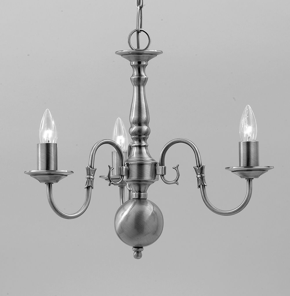 FLEMISH CHANDELIER - GUNMETAL