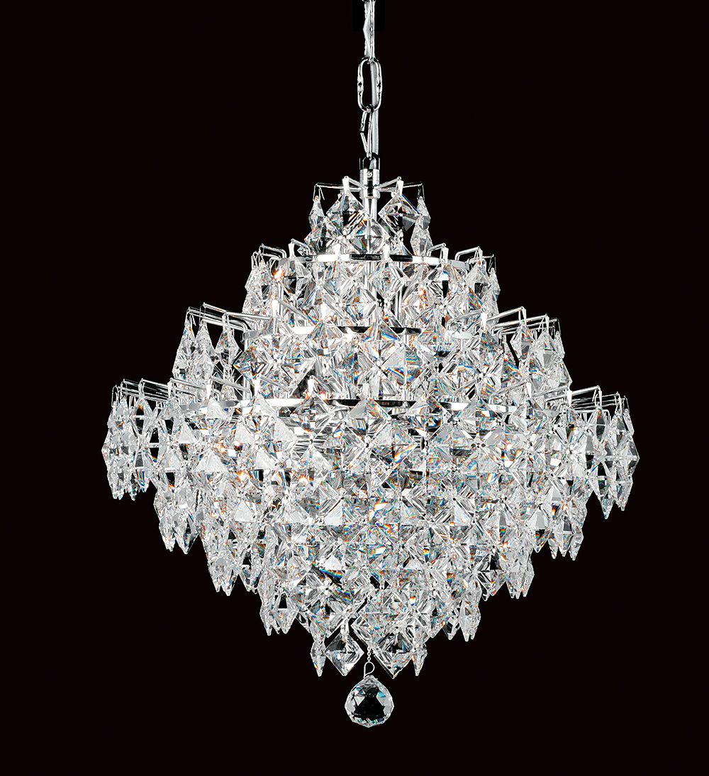 DIAMOND CUBE CRYSTAL CHROME