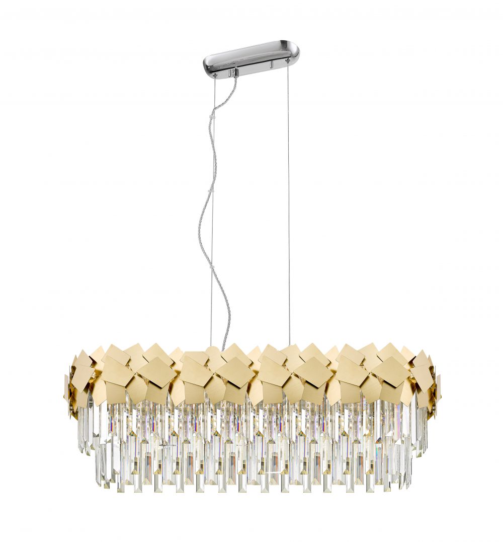 CELINE CRYS. LASER CUT GOLD