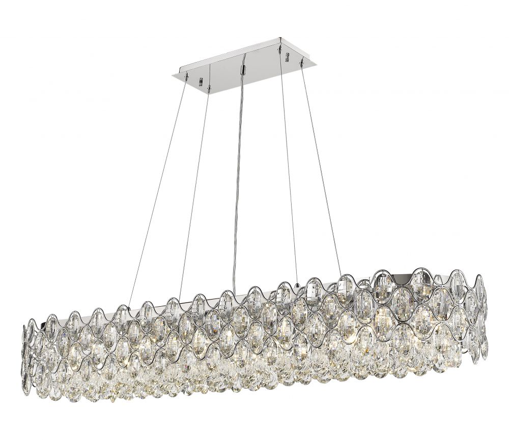 RAINA 16LT 40W CRYS.OBLONG CH