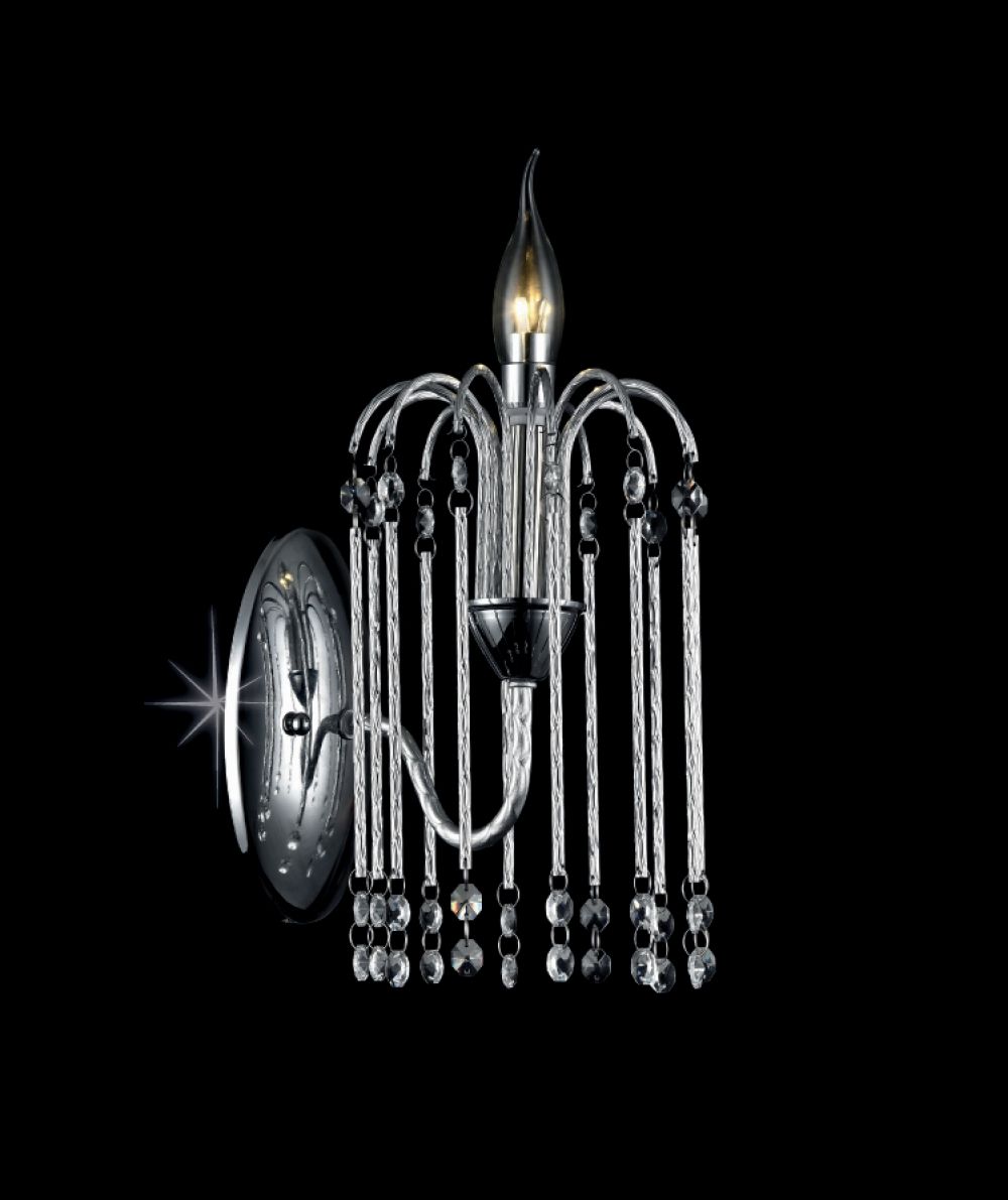 BETTE 1LT WALL CHROME