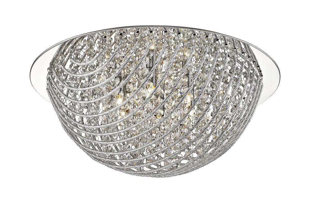 MILLIE 5LT CRYS. FLUSH CHROME