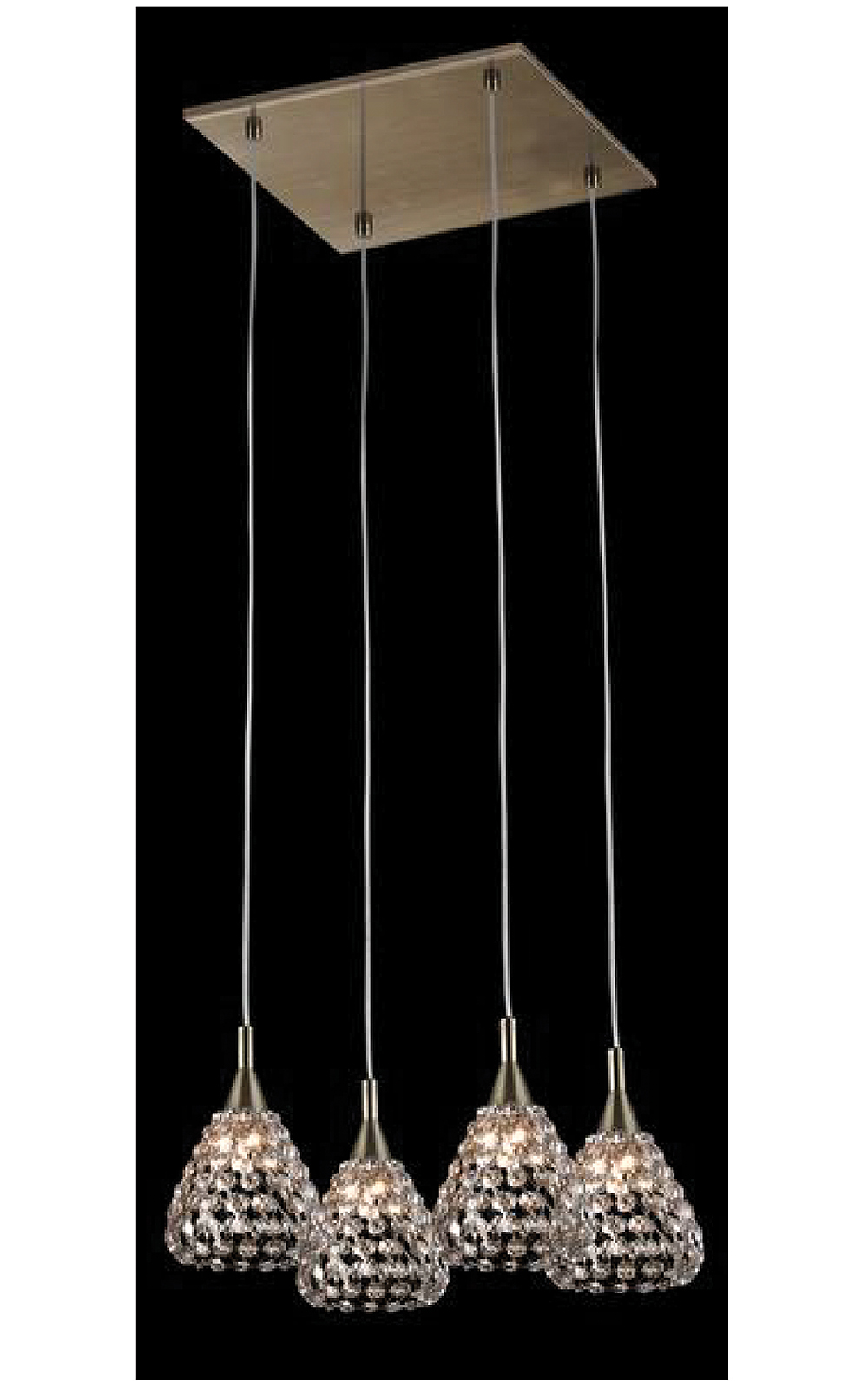 SIMONE 4LT CRYS.G9 ANT.BRASS