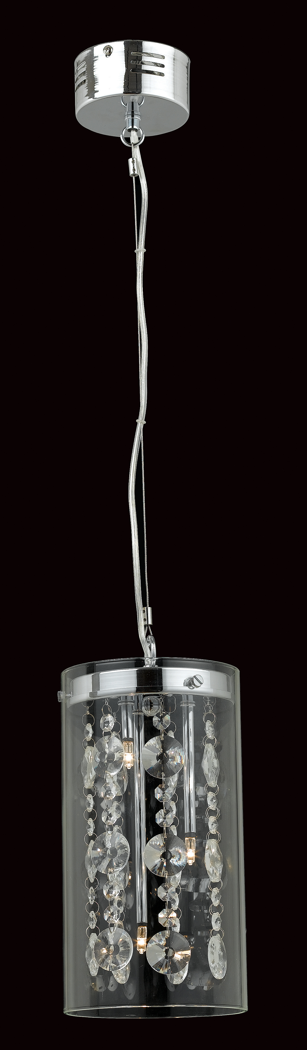 VERONA CYLINDER W/ CRYS.CHROME