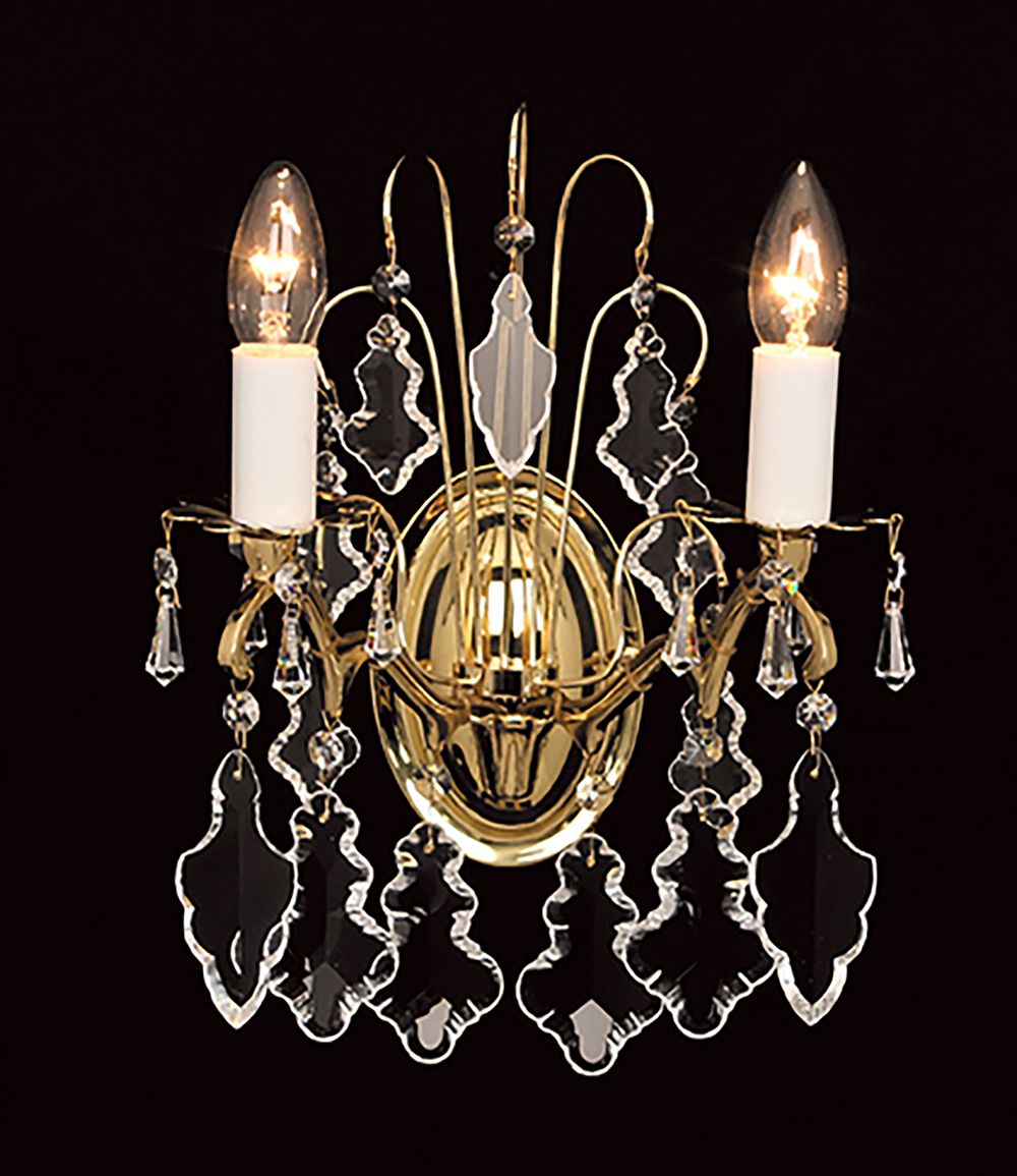 LOUVRE POL.BRASS & CRYSTAL