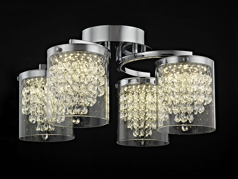FLORINA 4LT FLUSH CHROME