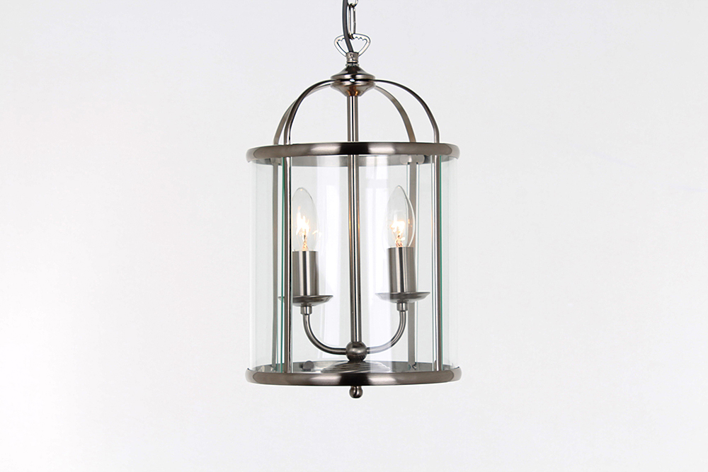 ORLY ROUND LANTERN SAT.NICKEL