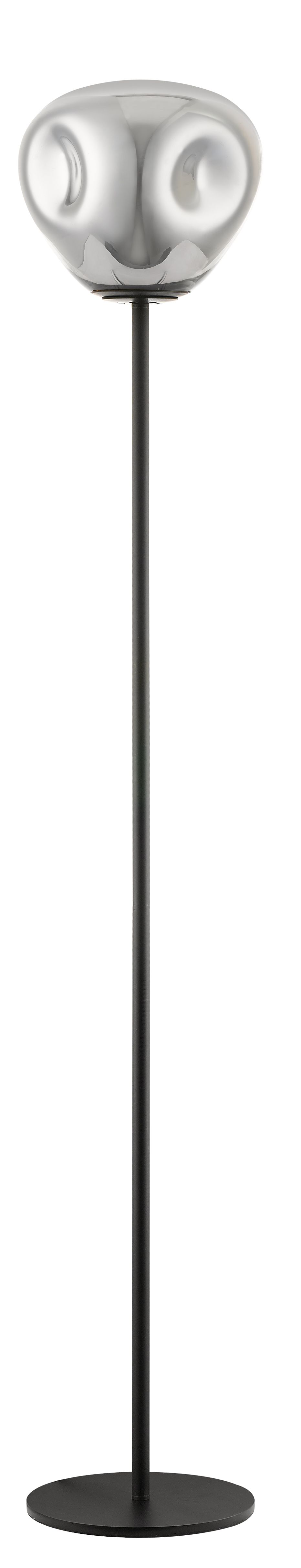 NINA FLOOR CHROME GLASS/BLACK