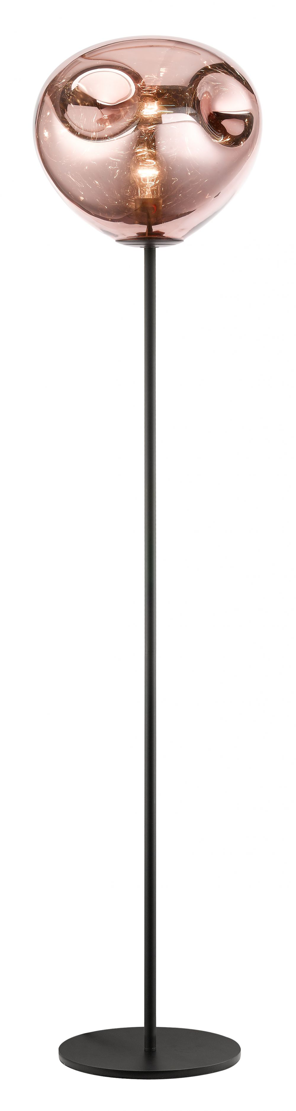 NINA FLOOR COPPER GLASS/BLACK