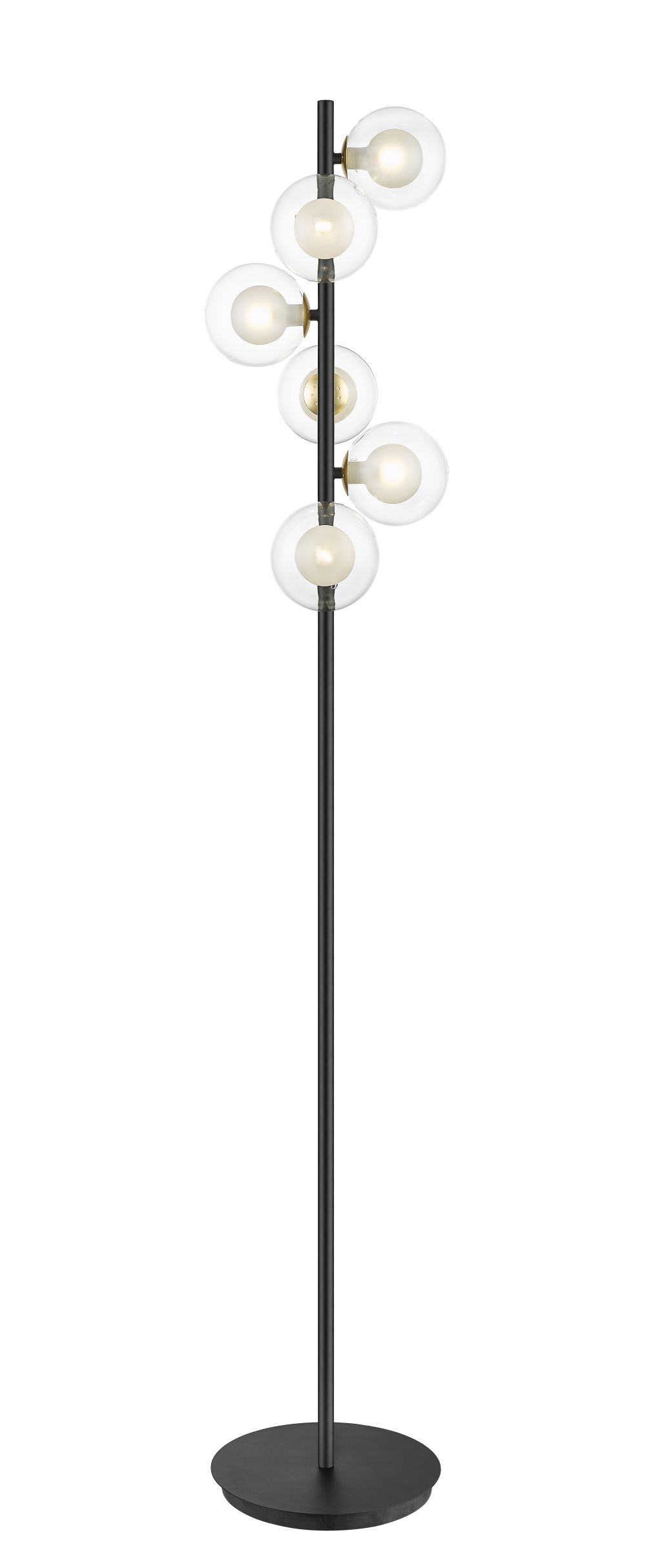 REMY FLOOR LAMP GOLD/MBLK