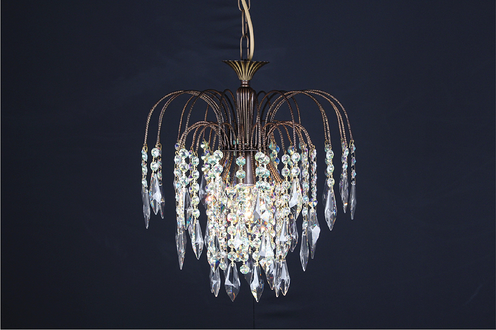 SHOWER STRASS ANTIQUE BRASS