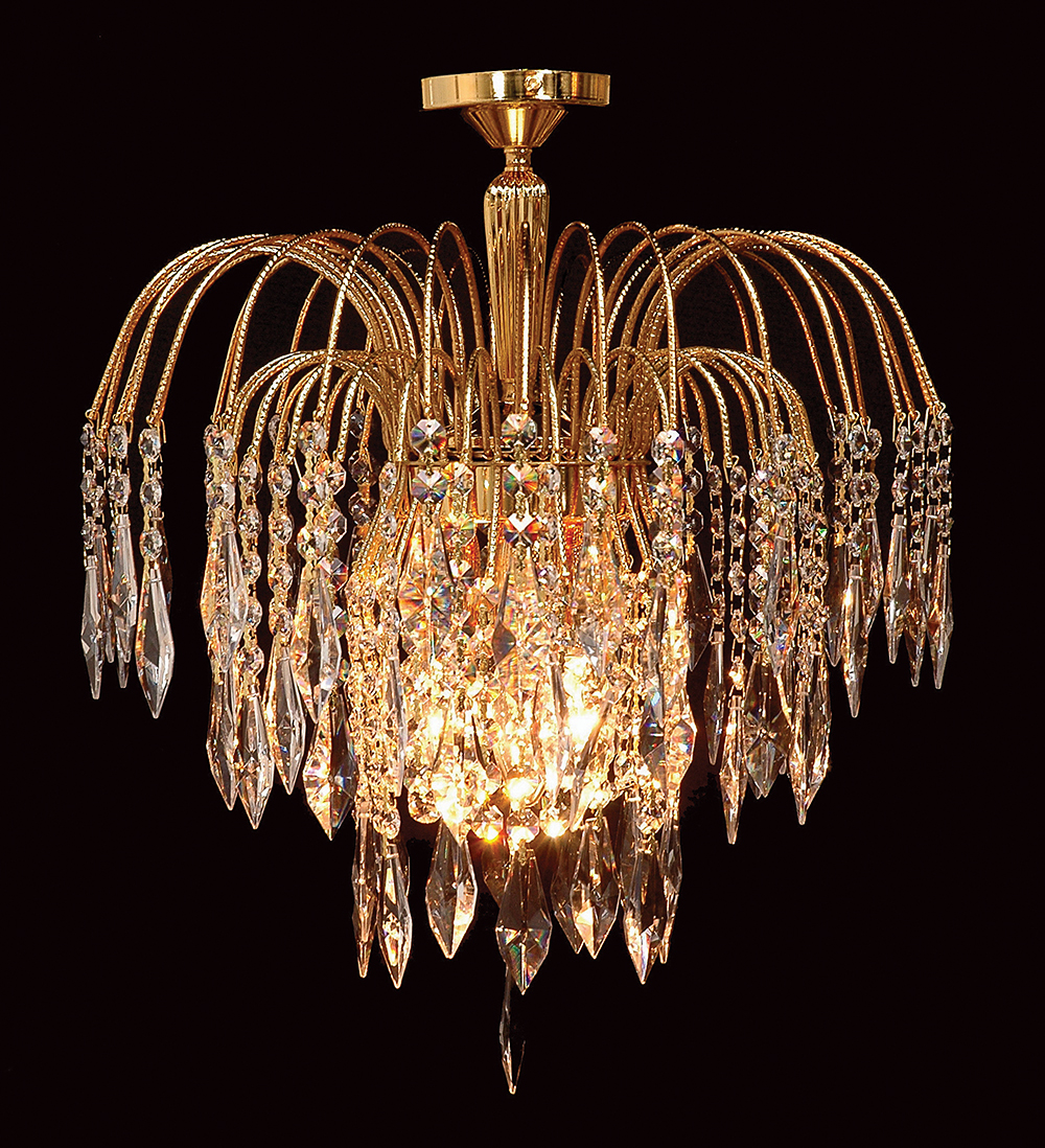 SHOWER FLUSH STRASS GOLD
