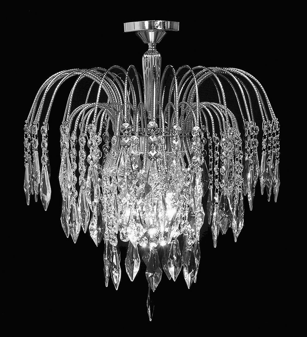 SHOWER FLUSH STRASS NICKEL