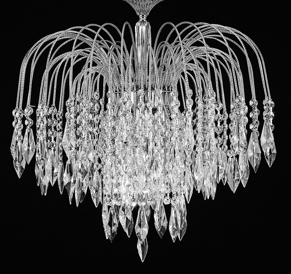 SHOWER FLUSH STRASS ANT.NICKEL