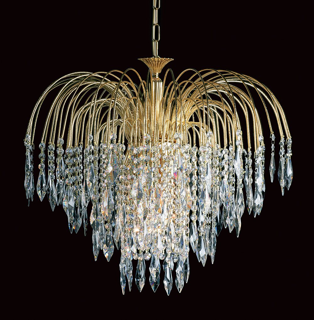 SHOWER CRYSTAL STRASS GOLD