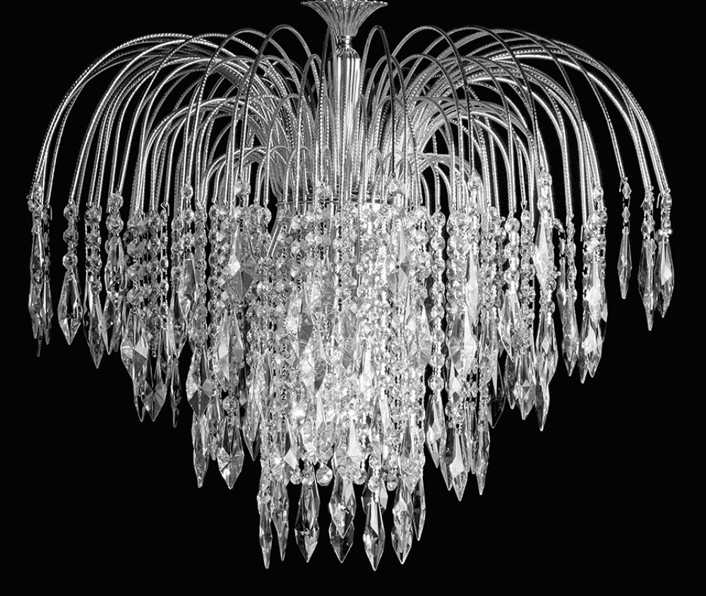 SHOWER FLUSH STRASS NICKEL