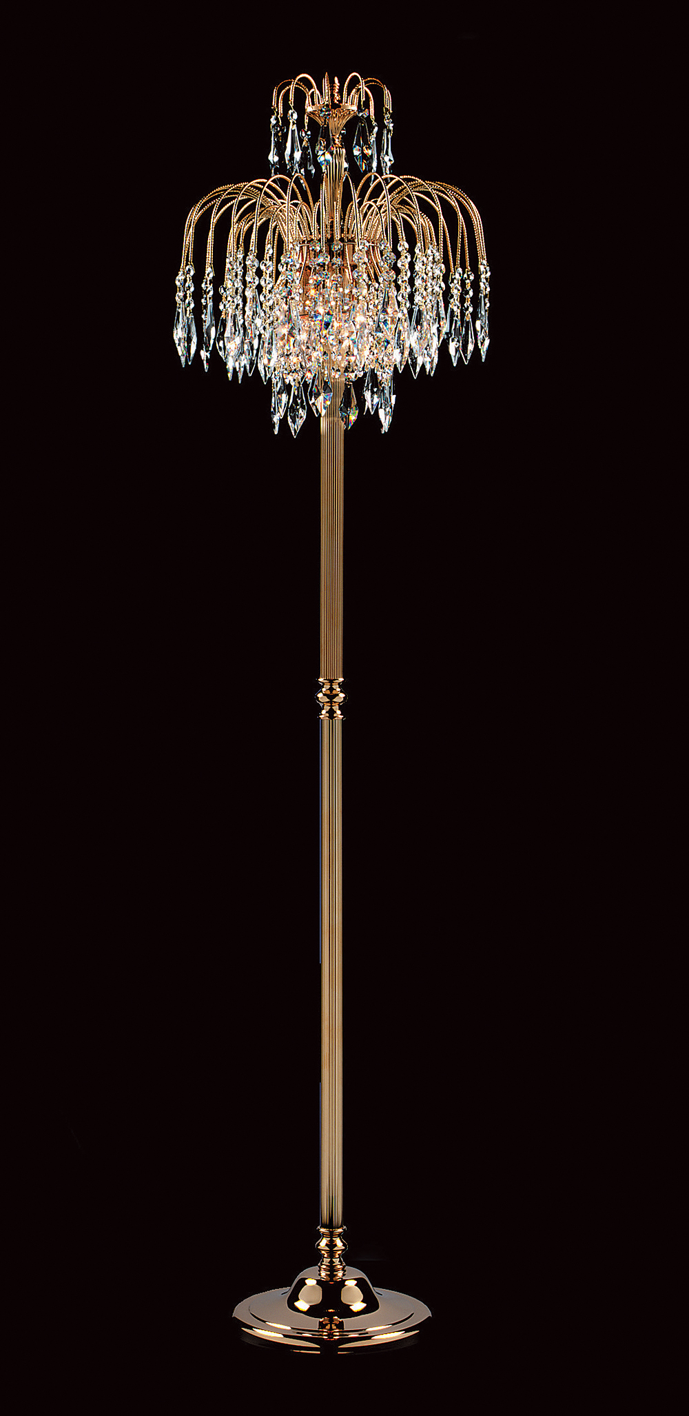 SHOWER FLOOR LAMP GOLD