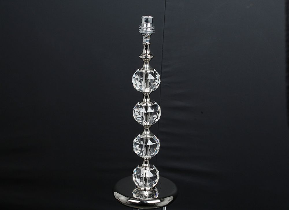 FURTH OPTIC GLASS TABLE NICKEL