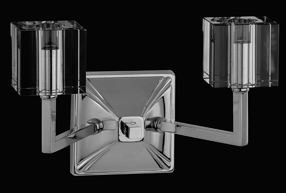 CUBE HALOGEN WALL LIGHT GOLD